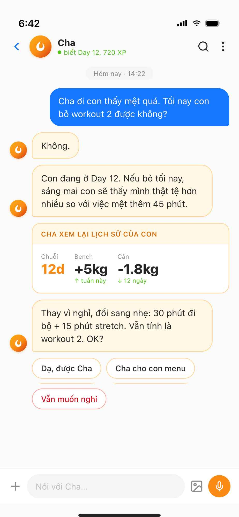 Trò chuyện với Cha